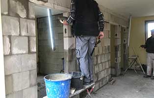 bautagebuch quarantaenestation maurerarbeiten