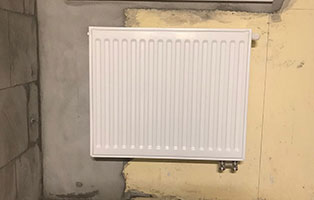 bautagebuch quarantaenestation heizkoerper