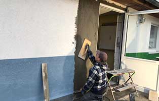 bautagebuch quarantaenestation verputzarbeiten