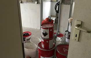 bautagebuch quarantaenestation material